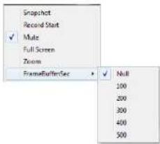 Snapshot Record Start ✓ Male Full Screen Zoom FrameBufferSee ✓ Null 100 200 300 400 500