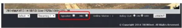 2014/MAY/13 14:18:53 Size: 1920x1069 EPS - 36 default ▼ Streaming 1 ▼ Speculator ■ Micro ▼ Online Visitor : 1 Relay Out ● On ▼ OFF LOGOUT © Copyright 2014 TRENDset. All Rights Reserved.