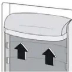 Orima ORH 280 W - Posição das prateleiras da porta - 1