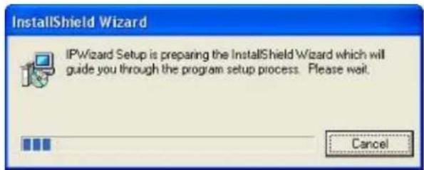 InstallShield Wizard IPWizard Setup is preparing the InstallShield Wizard which will guide you through the program setup process. Please wait. Cancel