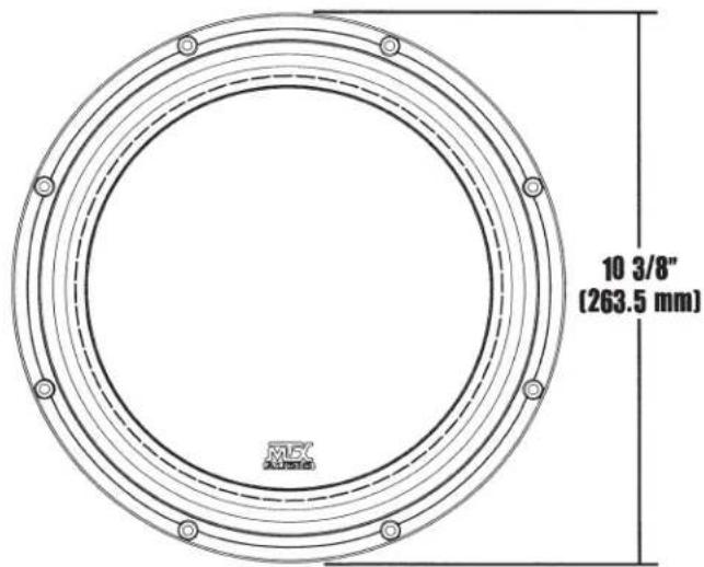 10 3/8" (263.5 mm) MAX ALUMBER