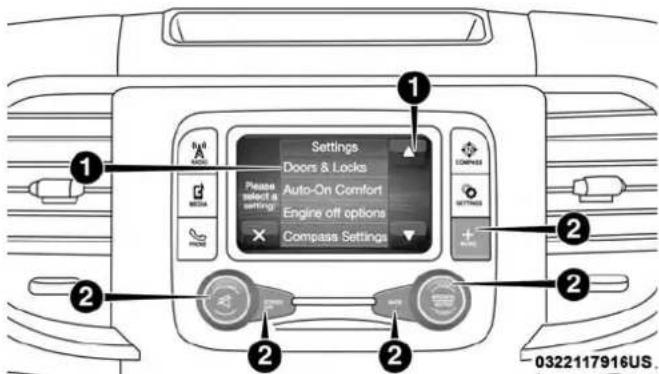 DODGE Chassis 5500 (2018) - UCONNECT SETTINGS - 1