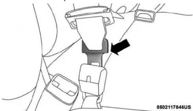 DODGE Chassis 5500 (2018) - FirstRowCenterSeatBeltOperatingInstructions (RegularCabOnly) - 1
