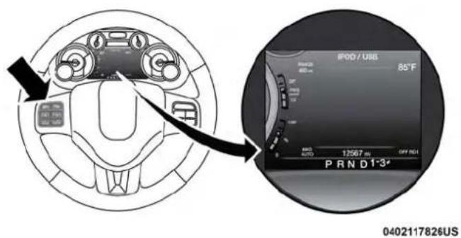 DODGE Chassis 5500 (2018) - Instrument Cluster Display Controls - 2