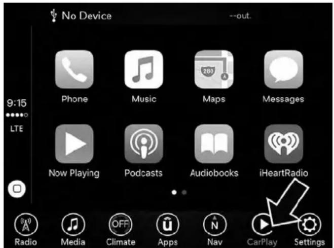 DODGE Chassis 5500 (2018) - Apple CarPlay — If Equipped - 2