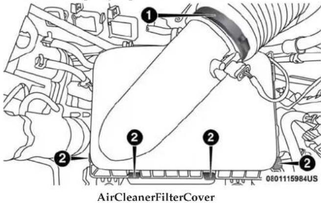 DODGE Chassis 5500 (2018) - EngineAirCleanerFilterRemoval - 1
