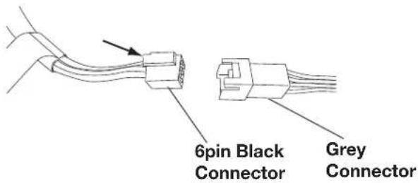 6pin Black Connector Grey Connector