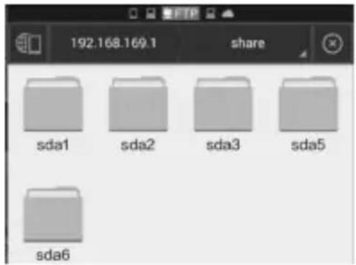 192.168.169.1 share sda1 sda2 sda3 sda5 sda6