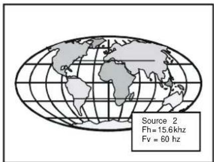 Source 2 Fh = 15.6 khz Fv = 60 Hz