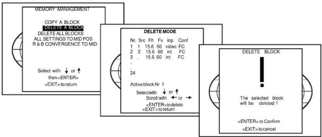 Barco Cine 5 - Deleting block by block - 1