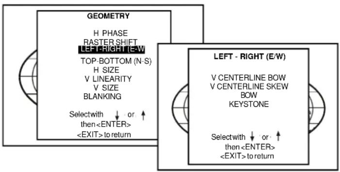 Barco Cine 5 - Left - Right (East-West) Adjustments - 1