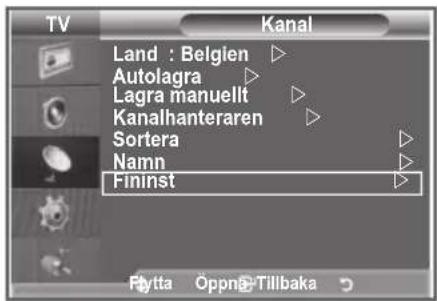 SAMSUNG LE37M86BC - Fininställning av kanalmottagningen - 1