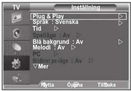 SAMSUNG LE37M86BC - Om du vill återställa denna funktion ... - 1