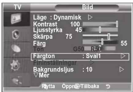 SAMSUNG LE37M86BC - Du kan välja den färgton som känns bekvämast. - 1