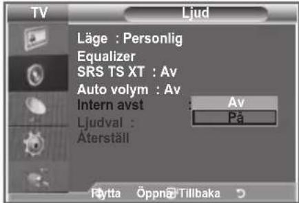 SAMSUNG LE37M86BC - Välja intern avstängning - 2