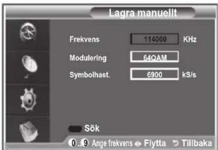 SAMSUNG LE37M86BC - Uppdatera kanallistan manuellt - 2
