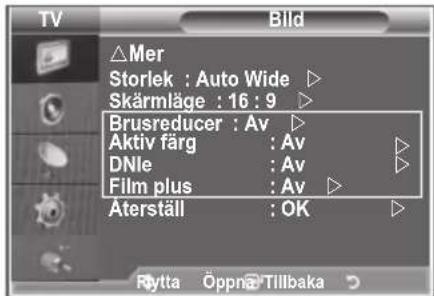 SAMSUNG LE37M86BC - Brusreducer. / Aktiv färg / DNle / Film plus - 1