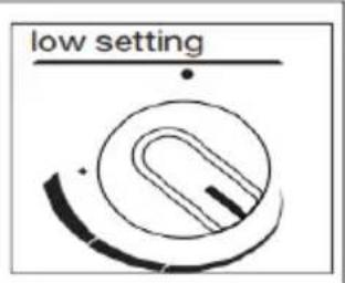low setting