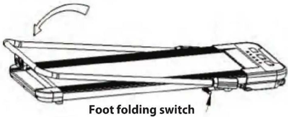 Foot folding switch