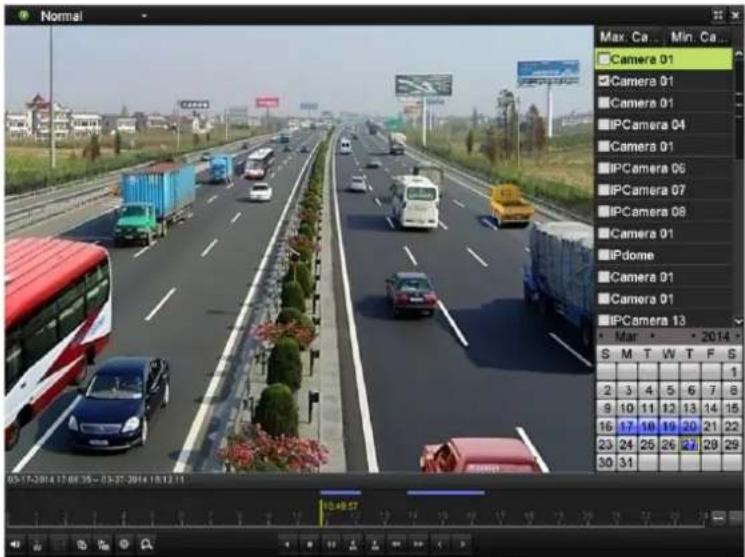 Hikvision DS-7616NI-VP - Playback management. - 1