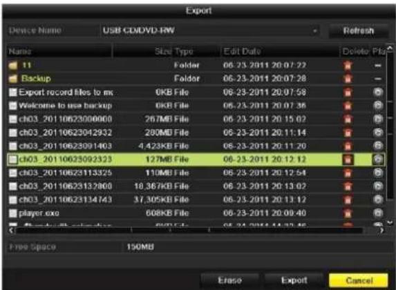 Hikvision DS-7616NI-VP - Check backup result. - 2