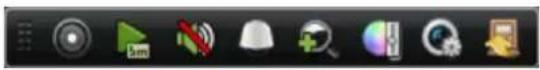 Hikvision DS-7616NI-VP - Quick Setting Toolbar in Live View Mode - 1