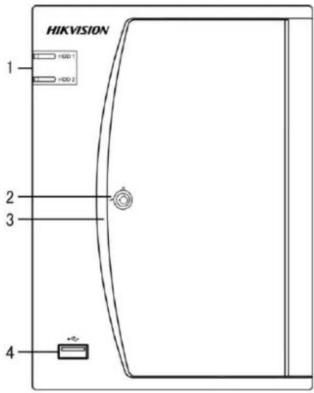 Hikvision DS-7616NI-VP - Front Panel - 1