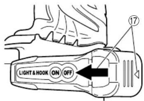 LIGHT & HOOK ON OFF ⑰