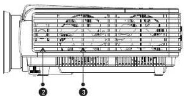 Technical diagram of a mechanical or electrical component with numbered annotations pointing to features.