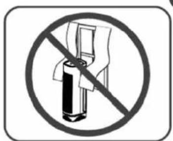 Prohibition sign with crossed-out tool and magnifying glass symbol, indicating no use or prohibition