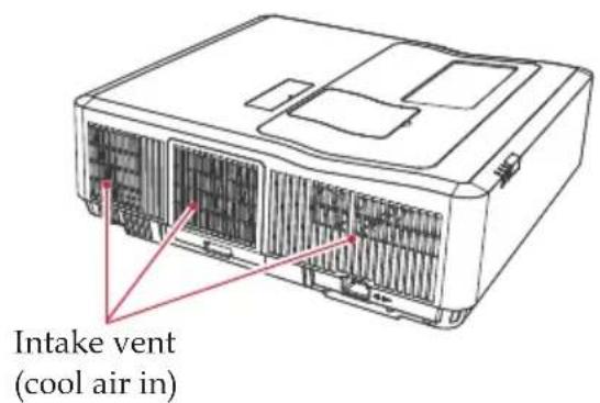 Intake vent (cool air in)