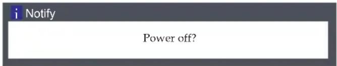 i Notify Power off?