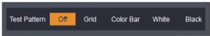Test Pattern Off Grid Color Bar White Black