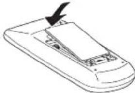RICOH PJ WXC4660 - Installation of Remote Control Batteries - 3