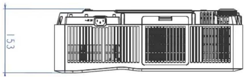 RICOH PJ WXC4660 - External Dimensions - 1