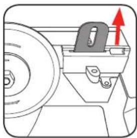 Ozito TCS-115 - Fitting the blade guard - 3