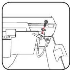 Ozito TCS-115 - Fitting the blade guard - 6