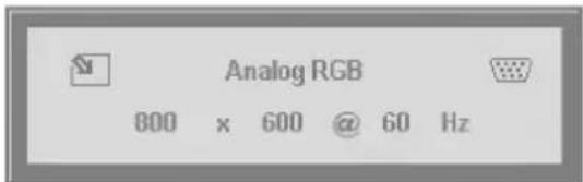 Analog RGB 800 x 600 @ 60 Hz
