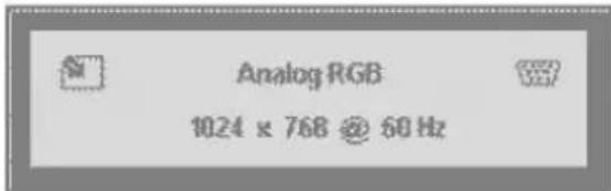 Analog RGB 1024 x 768 @ 60 Hz