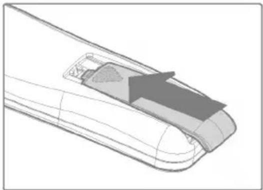 LG DX130-JD - Inserting the Remote Control Batteries (DX125/DX130) - 3