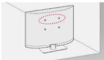 LG 42LA6130 - Застопоряване на телевизора към стена - 1