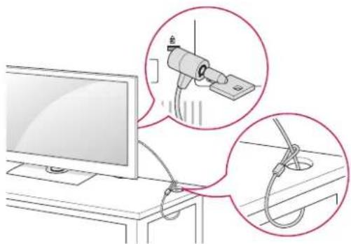 LG 42LA6130 - Използване на защитната система Кенсингтън - 1