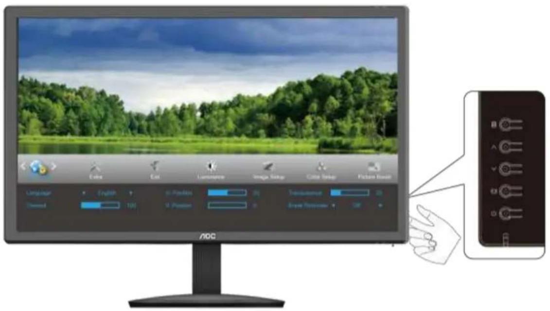 AOC E2180SWN - OSD の設定 - 1