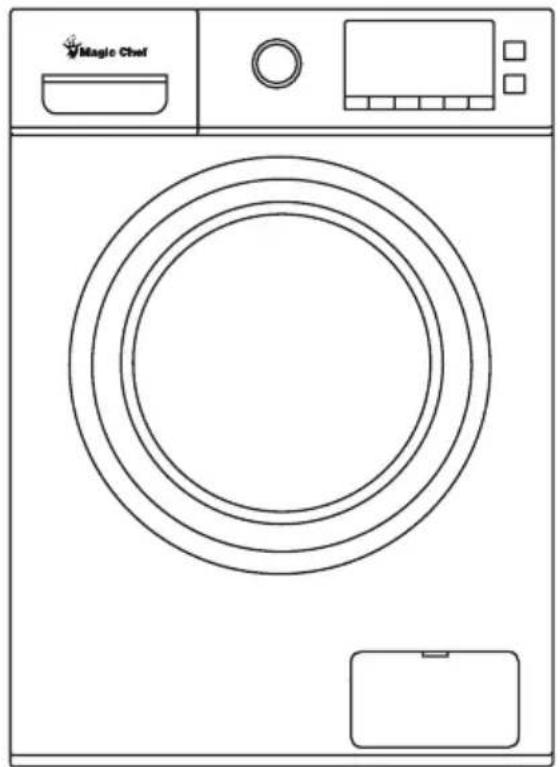 Magic Chef MCSCWD20B3 - Cu. Ft. Ventless Washer Dryer Combo - 1