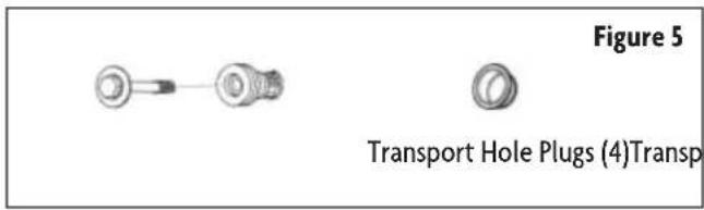 Figure 5 Transport Hole Plugs (4)Transp