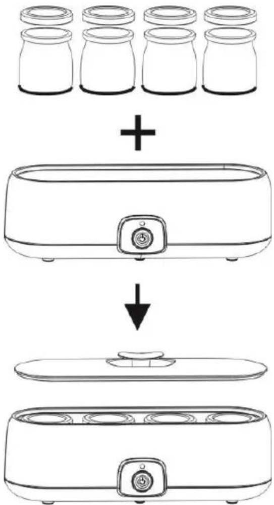 GORENJE JM20W - Izdelava jogurta: - 1