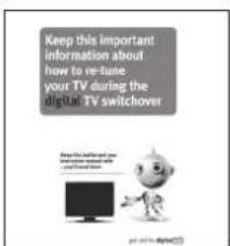 Keep this important information about how to re-tune your TV during the digital TV switchover. How do you feel and you want to switch over a TV screen with a small user.