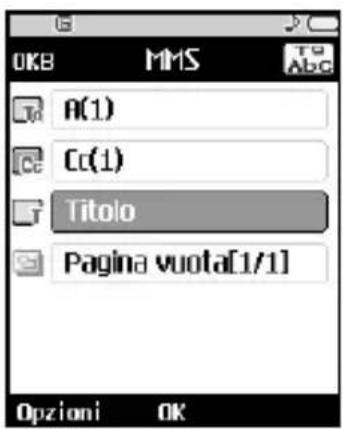 OKB MMS T0 Abc A(1) Cc(1) Titolo Pagina vuota[1/1] Opzioni OK