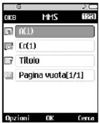OKB MMS 128 A(1) Cc(1) Titolo Pagina vuota[1/1] Opzioni OK Cerca