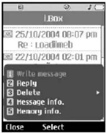 1.Box 25/10/2004 08:07 pm Re : Loadimeb 22/10/2004 02:01 pm Write message Reply Delete Message info. Memory info. Close Select